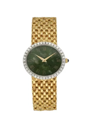 Piaget 9806 Diamond Bezel Yellow Gold Ladies Watch