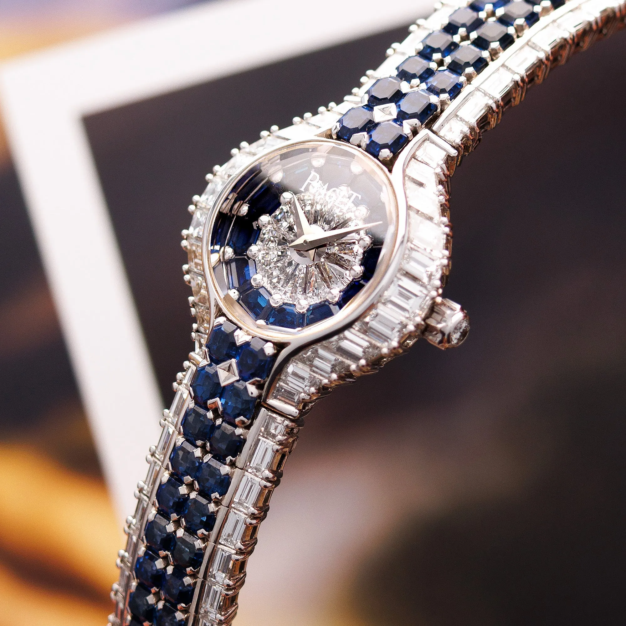 Piaget White Gold Diamond & Sapphire Watch Ref. 40030