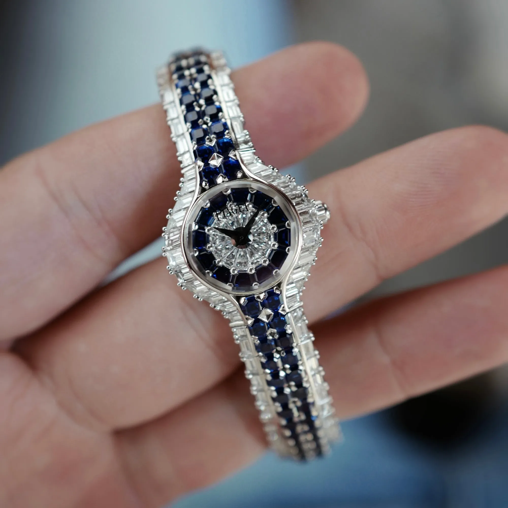 Piaget White Gold Diamond & Sapphire Watch Ref. 40030