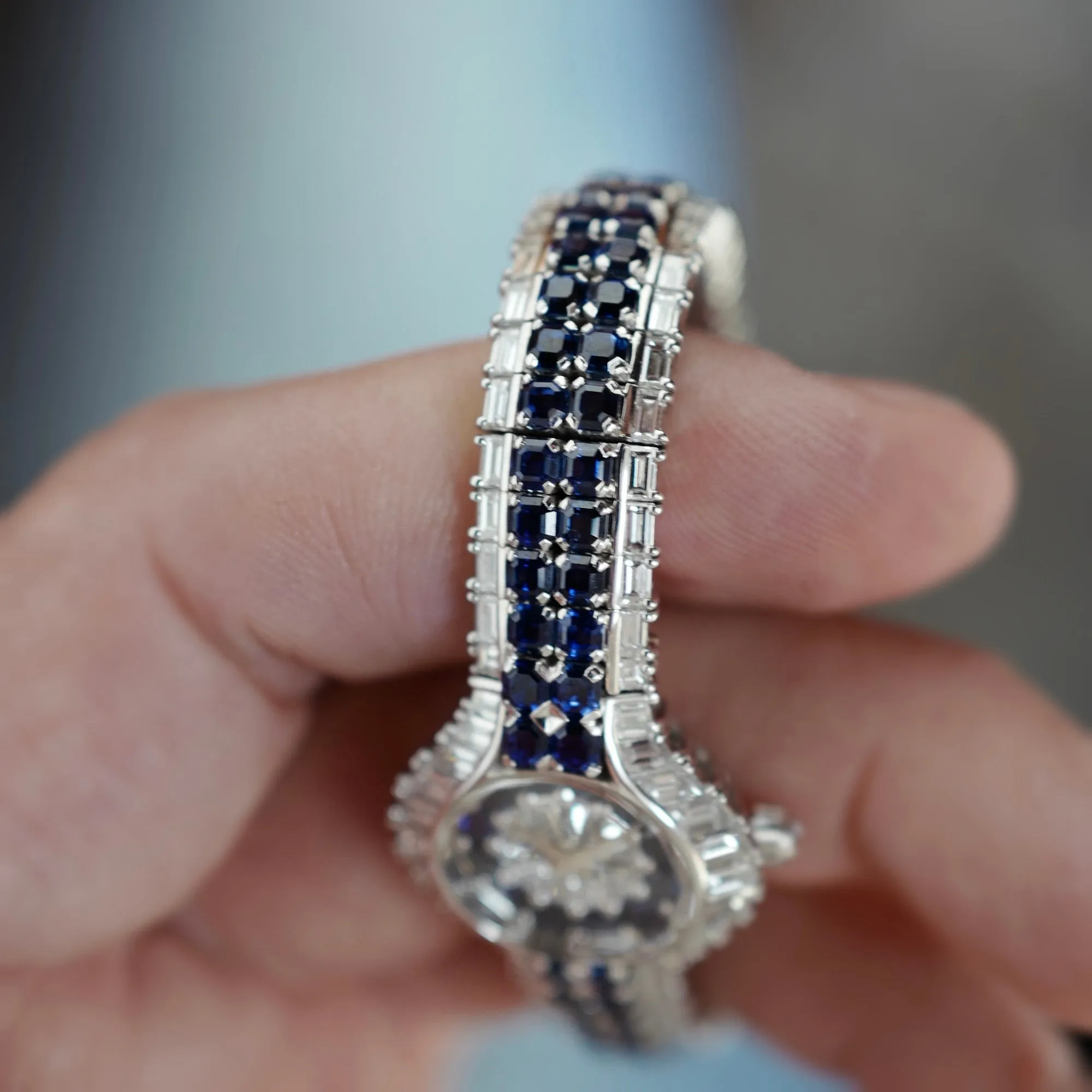 Piaget White Gold Diamond & Sapphire Watch Ref. 40030