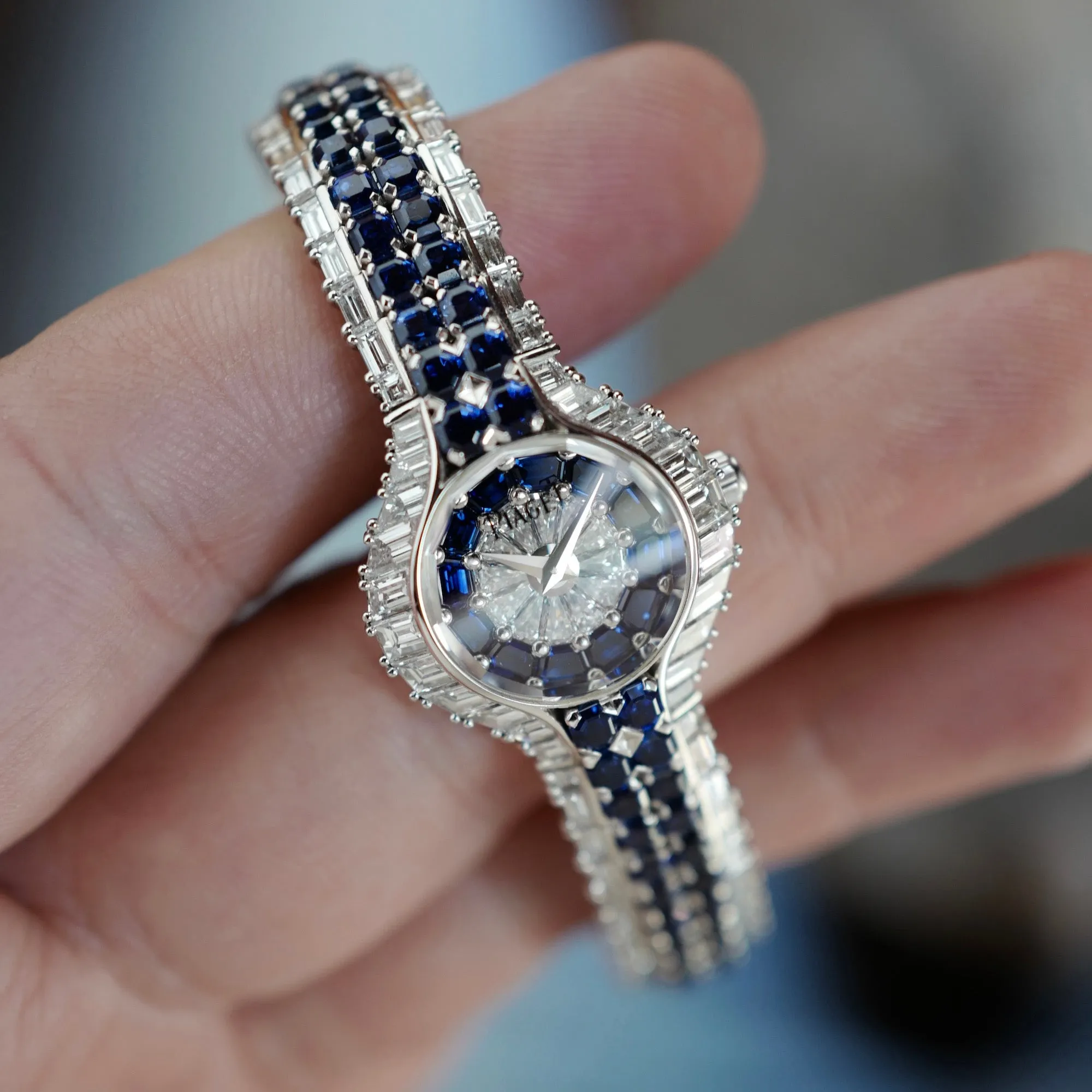 Piaget White Gold Diamond & Sapphire Watch Ref. 40030