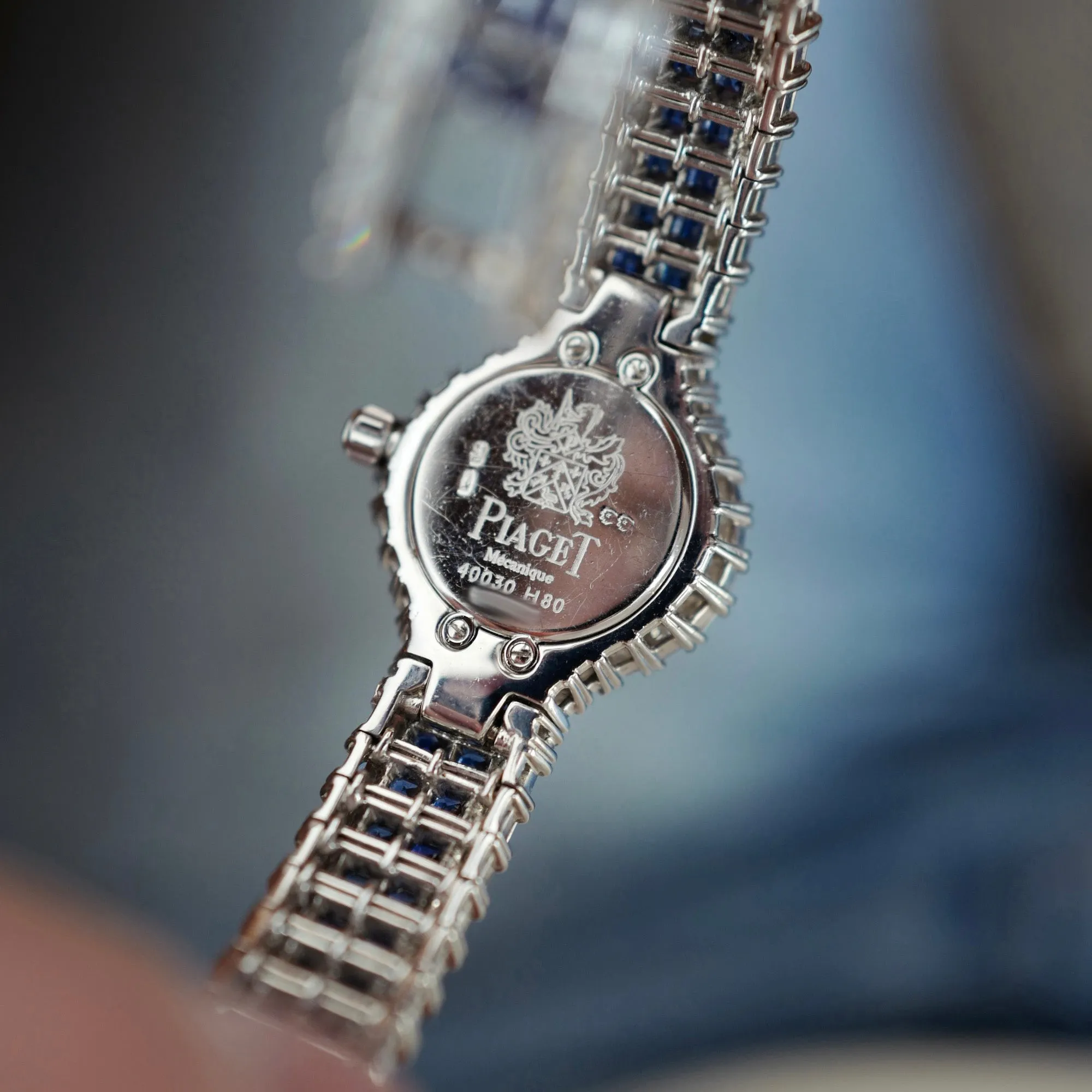 Piaget White Gold Diamond & Sapphire Watch Ref. 40030