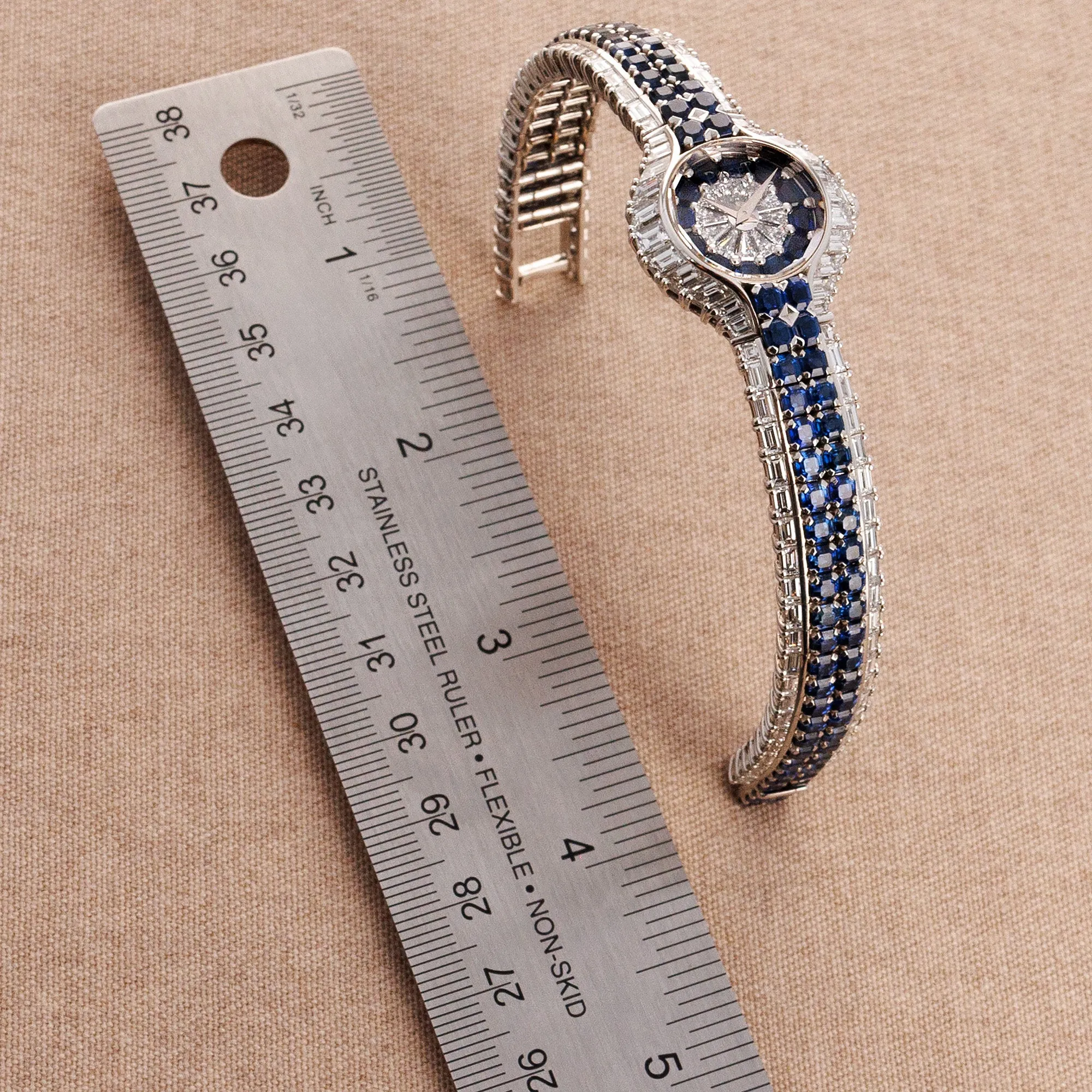 Piaget White Gold Diamond & Sapphire Watch Ref. 40030