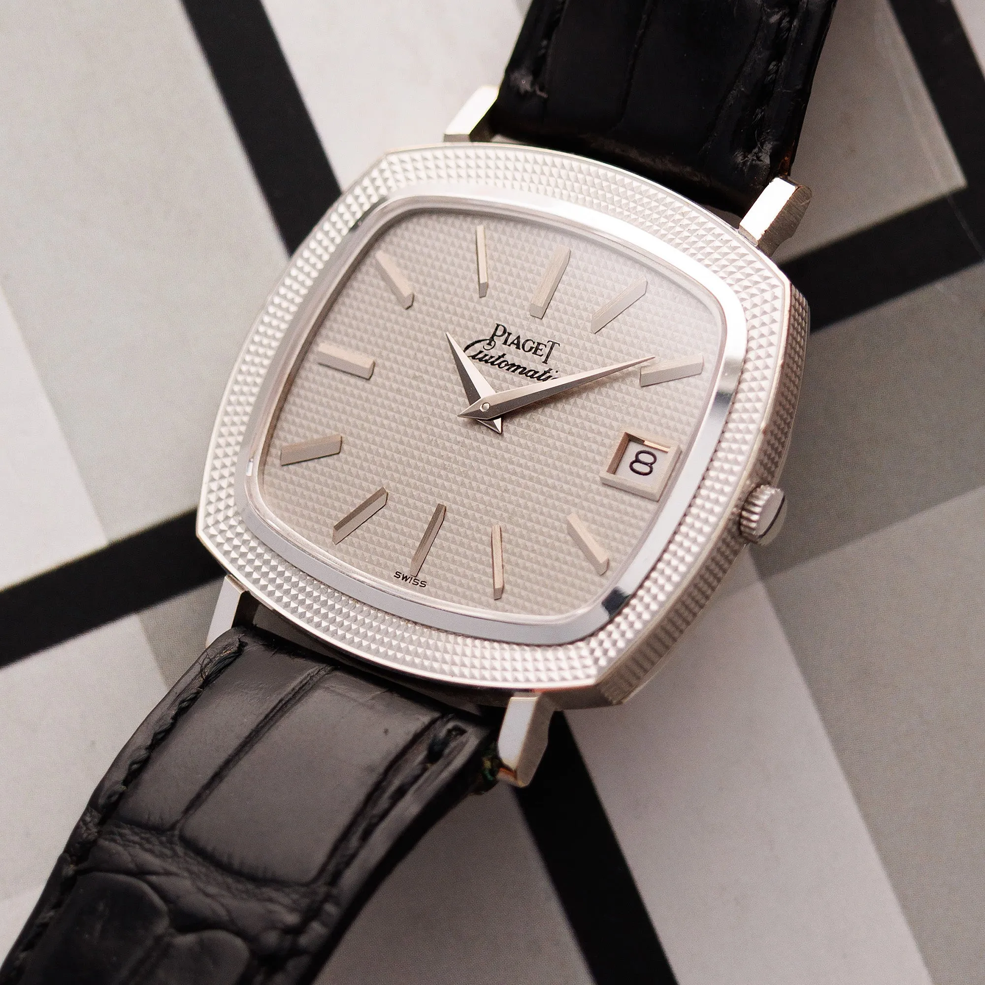 Piaget White Gold Vintage Hobnail Watch Ref. 13436