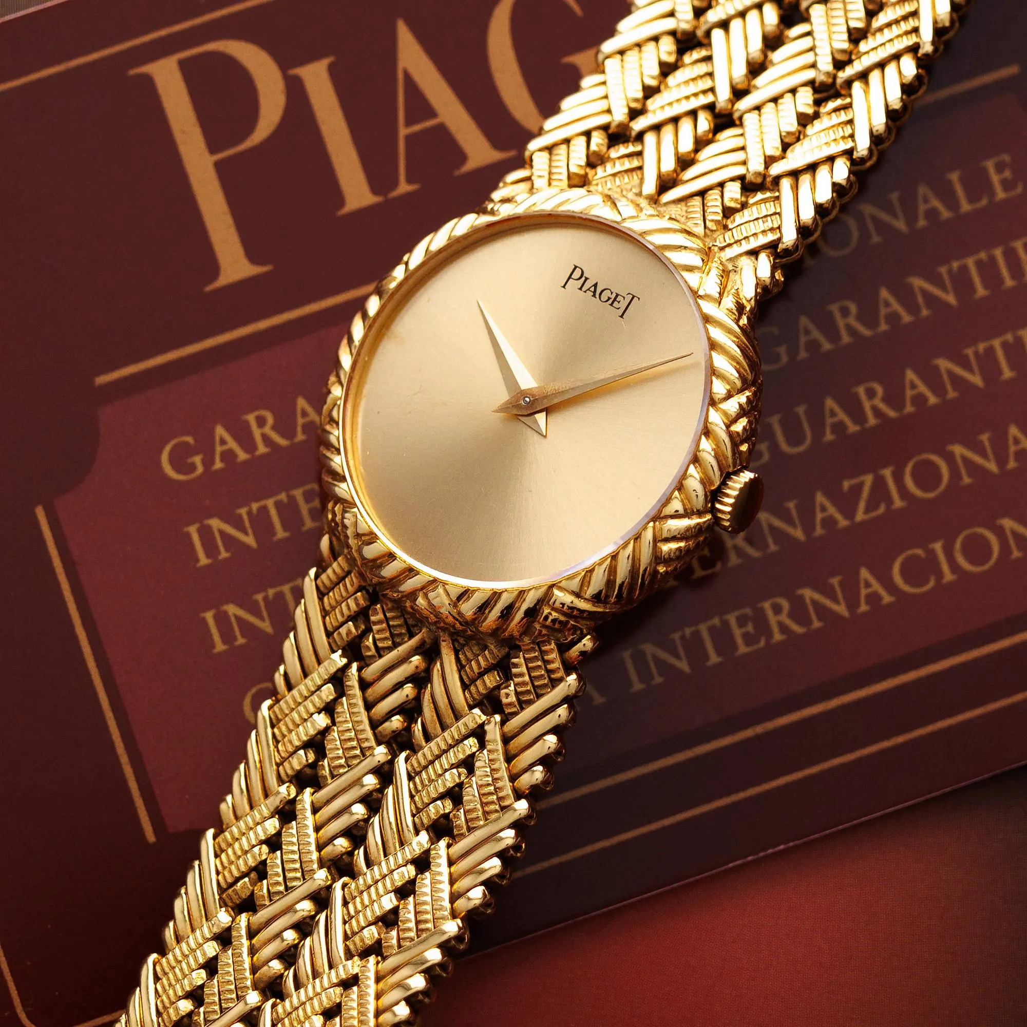 Piaget Yellow Gold Braided Bracelet Watch Ref. 922