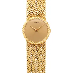 Piaget Yellow Gold Braided Bracelet Watch Ref. 922