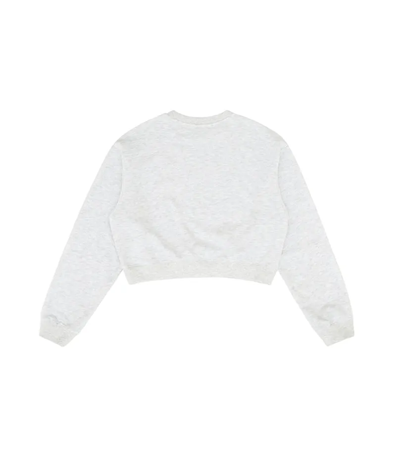 PIV'VEE Smiley Sweatshirt - Snow Gray