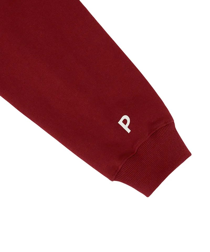 PIV'VEE Smiley Sweatshirt - Wine Red