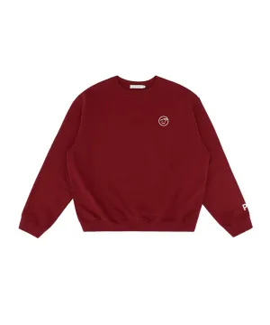 PIV'VEE Smiley Sweatshirt - Wine Red