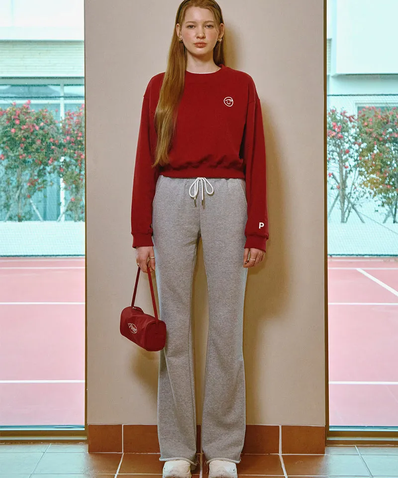 PIV'VEE Smiley Sweatshirt - Wine Red