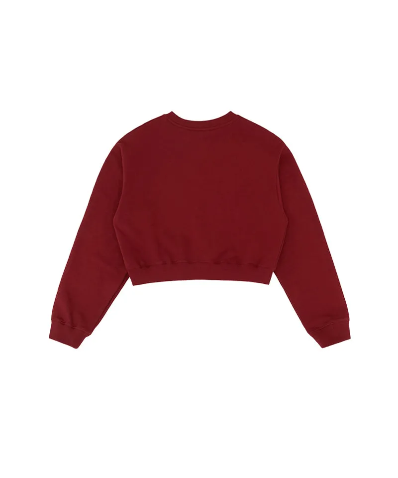 PIV'VEE Smiley Sweatshirt - Wine Red