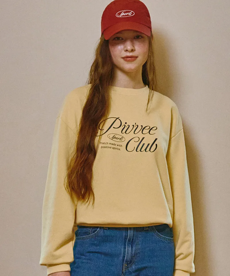 PIV'VEE Sports Club Sweatshirt - Mist Yellow