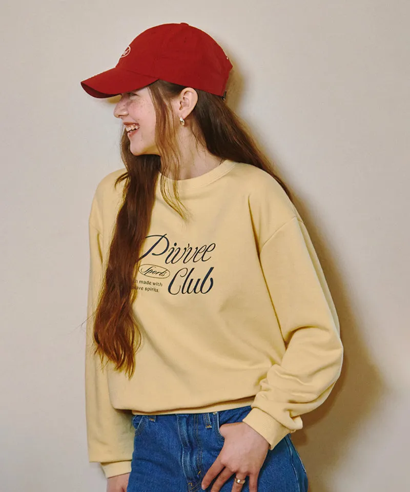 PIV'VEE Sports Club Sweatshirt - Mist Yellow