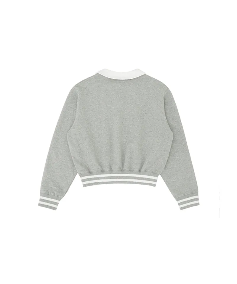 PIV'VEE Sports Emoji V-Neck Sweatshirt - Heather Gray