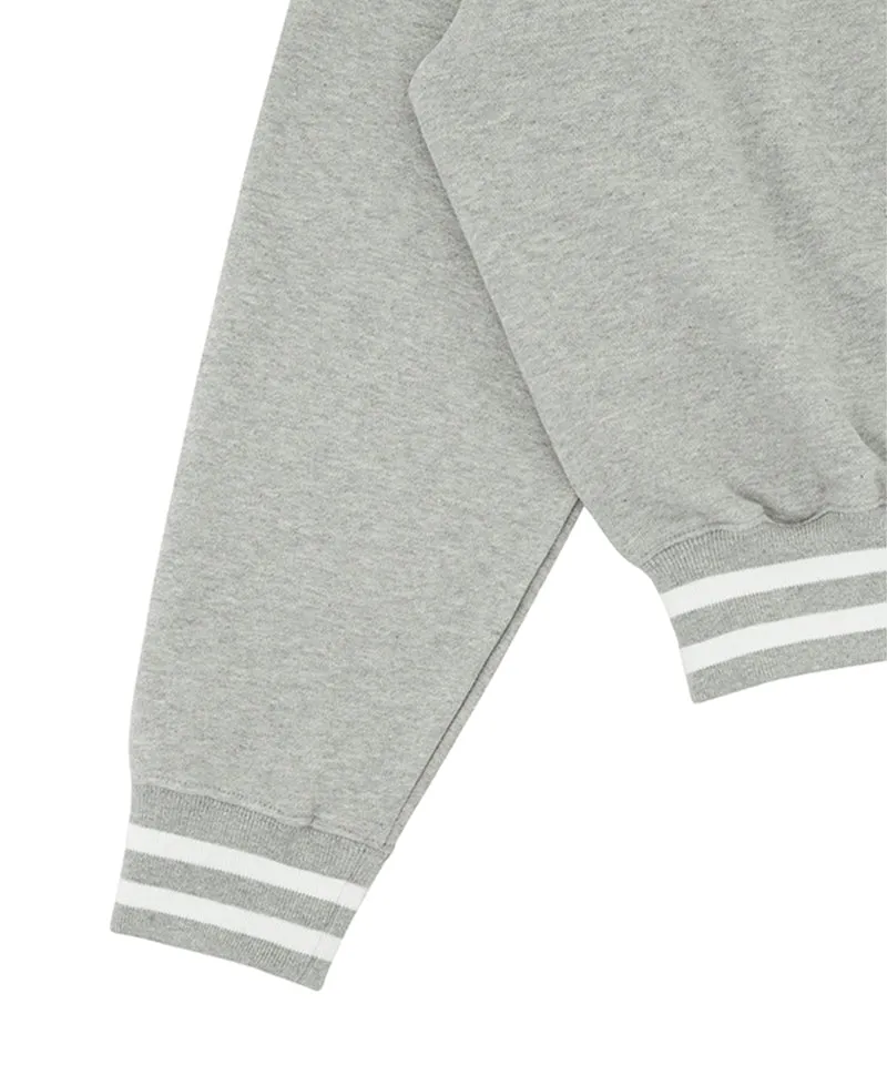 PIV'VEE Sports Emoji V-Neck Sweatshirt - Heather Gray