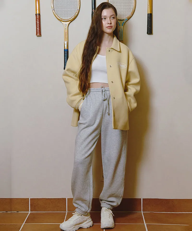 PIV'VEE Varsity Wool Jacket - Mist Yellow