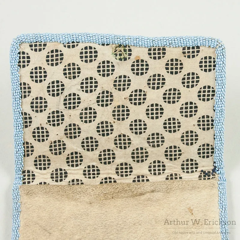 Plateau Double Sided Beaded Pocketbook with Eagle and Buffalo