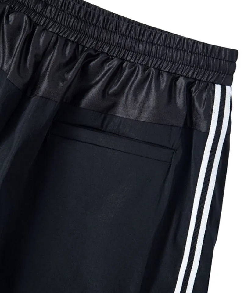 POSHERD Light Cool Stripe Banding Shorts - Black (UV blocking)