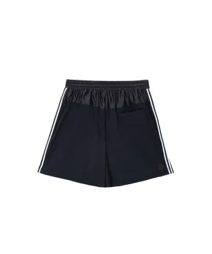 POSHERD Light Cool Stripe Banding Shorts - Black (UV blocking)
