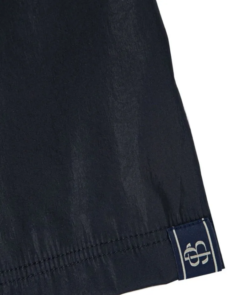 POSHERD Light Cool Stripe Banding Shorts - Black (UV blocking)
