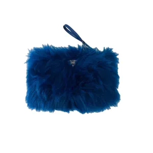 Prada Blue Fuzzy Wristlet