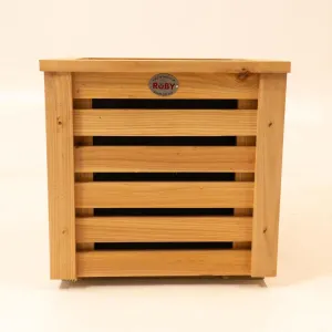 Premium Cedar Slatted Panel Planter - Horizontal