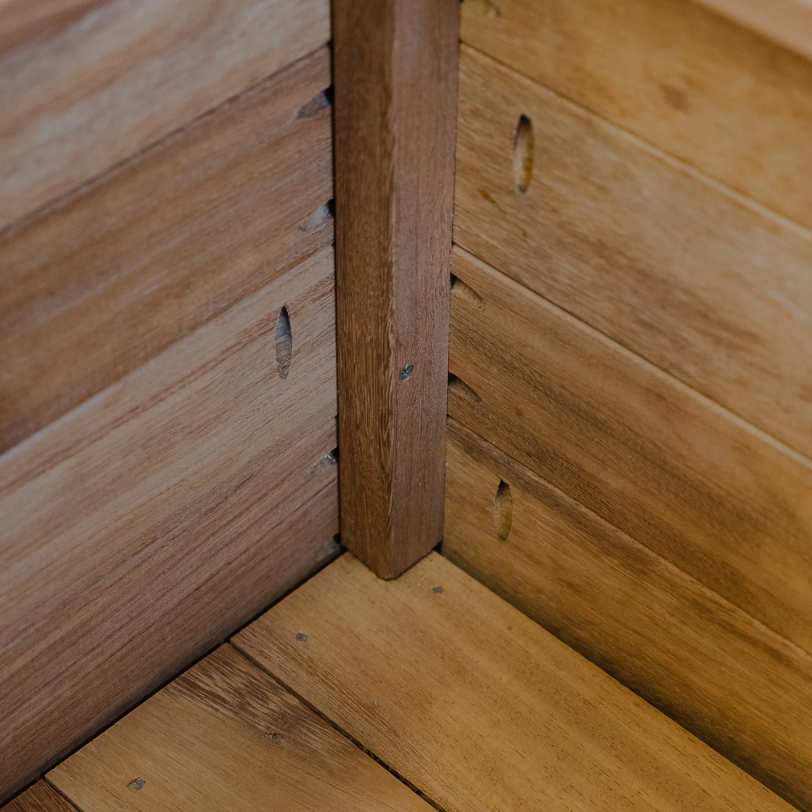 Premium Iroko Hardwood Overlap Planter