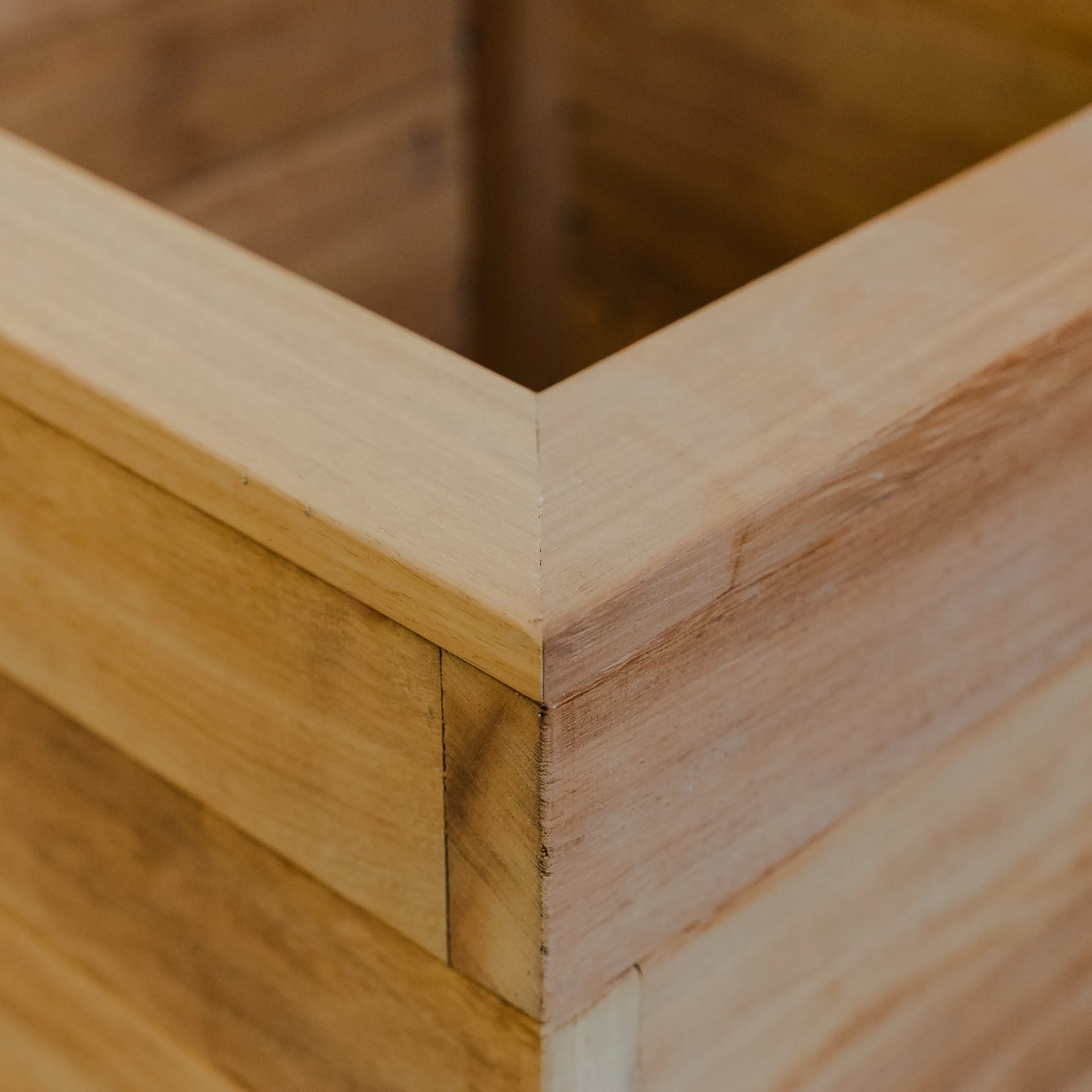 Premium Iroko Hardwood Overlap Planter