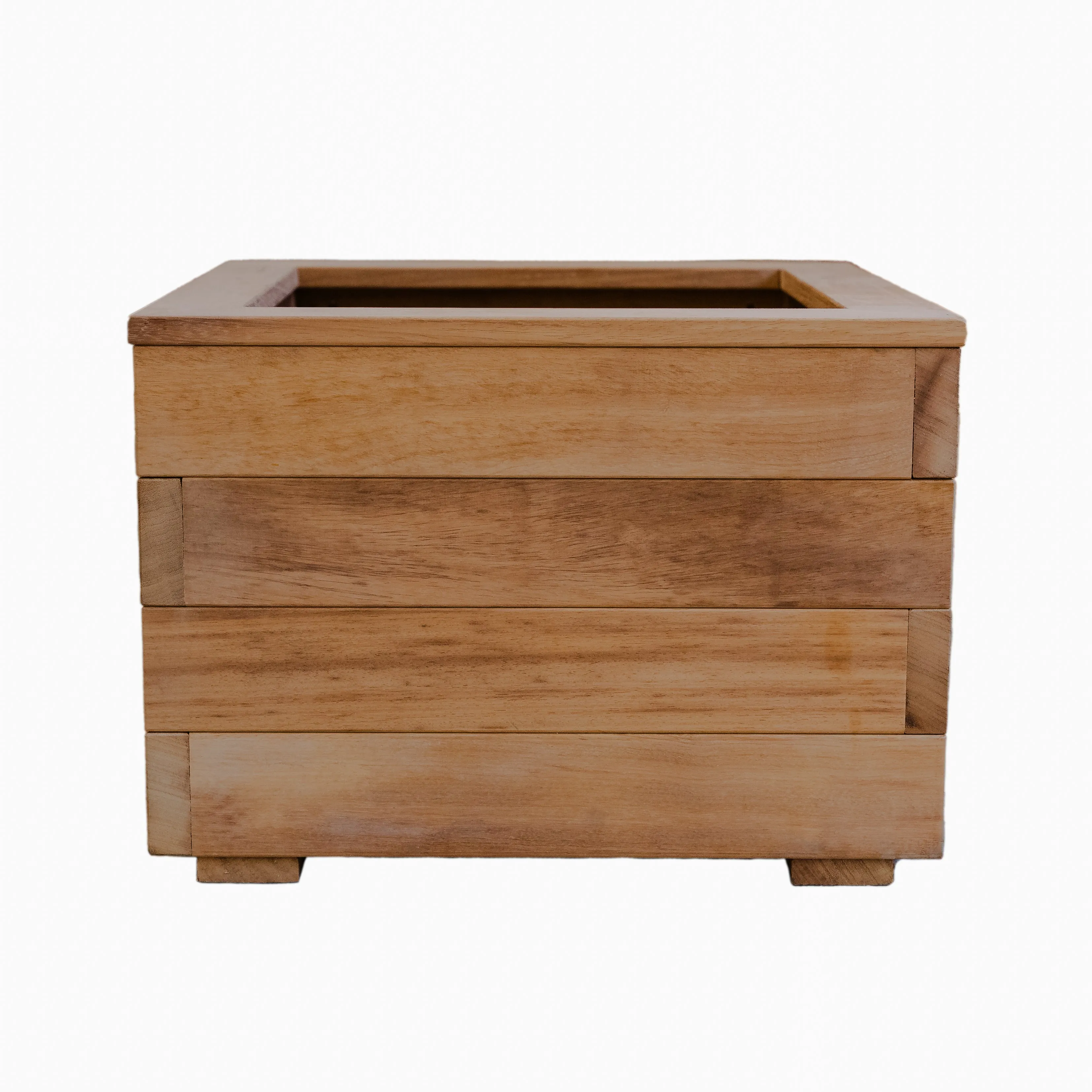 Premium Iroko Hardwood Overlap Planter