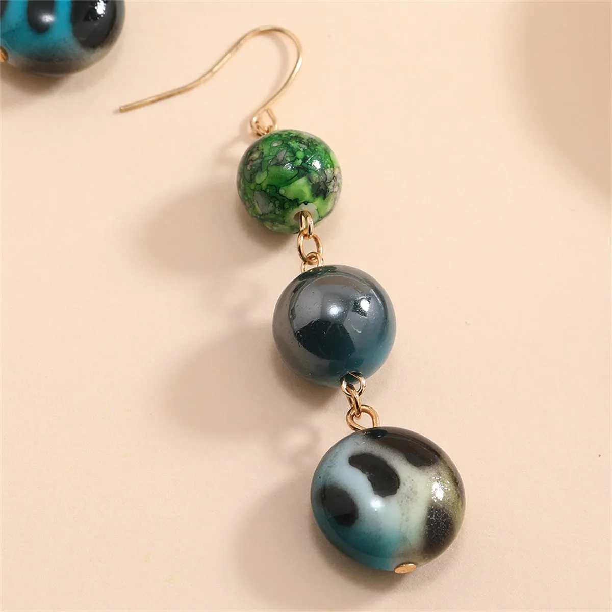 Quartz & 18K Gold-Plated Beaded Drop Earrings