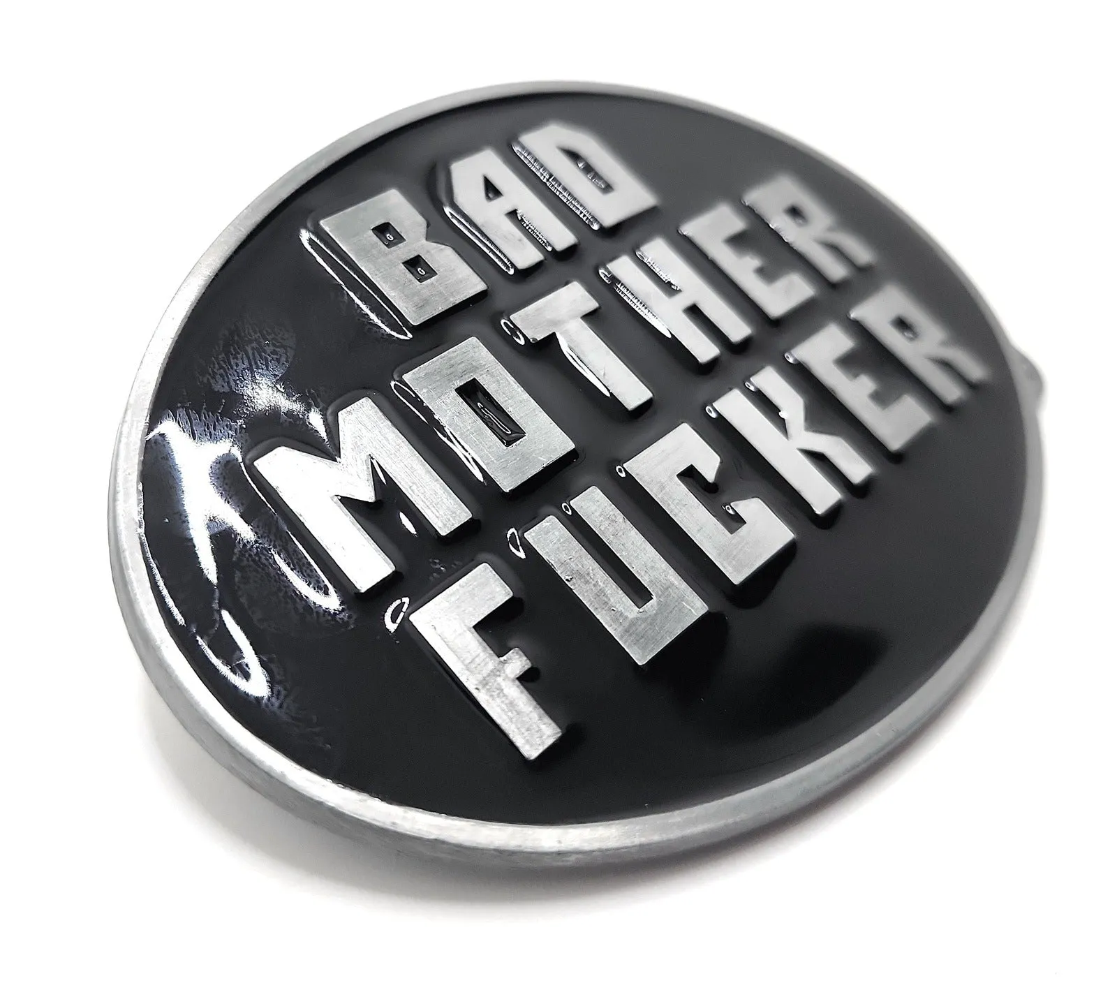 "BAD MOTHER FUCKER" Funny Vulgar Belt Buckle