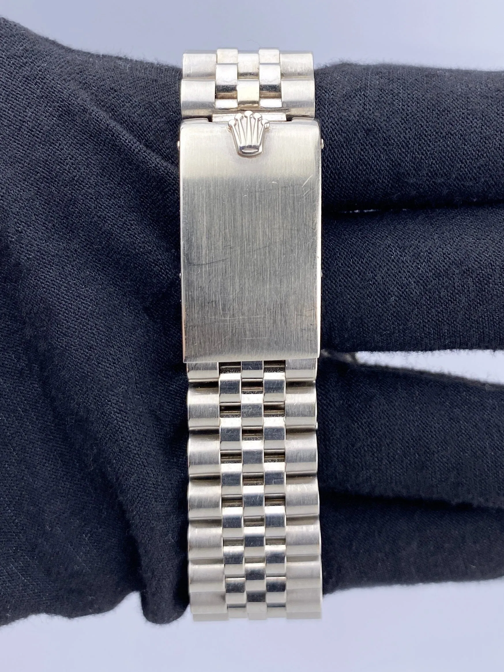 Rare Rolex Datejust 1601 Silver Prototype Dial 18K White Gold Mens Watch