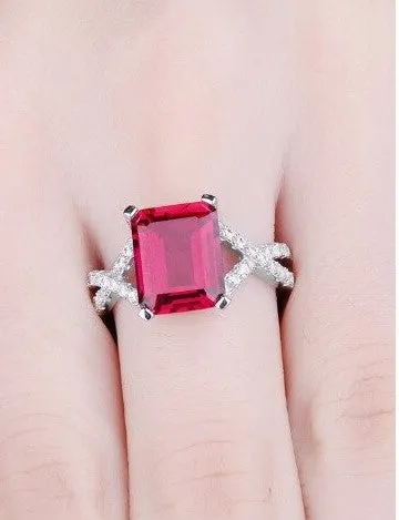 Real Ruby Engagement Ring