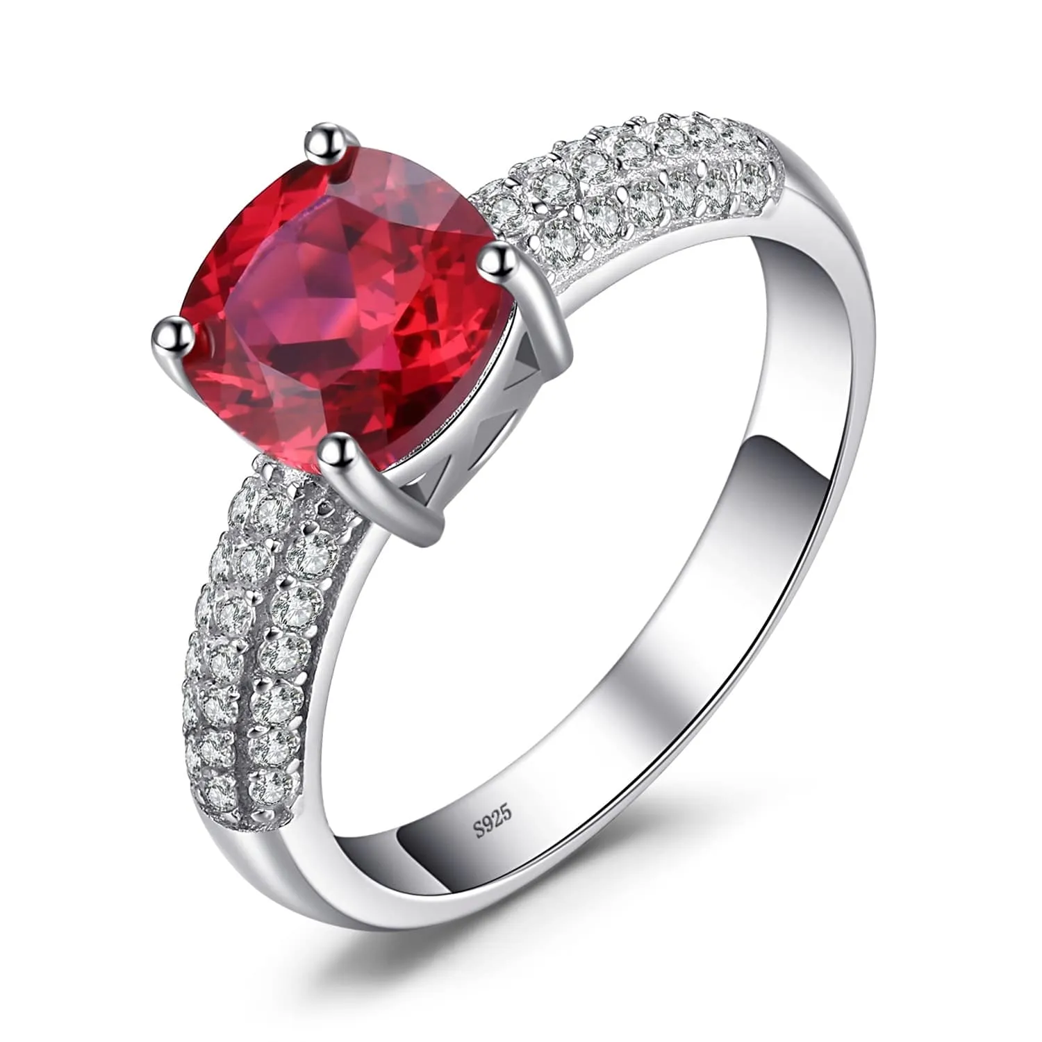 Real Ruby Solitaire Ring