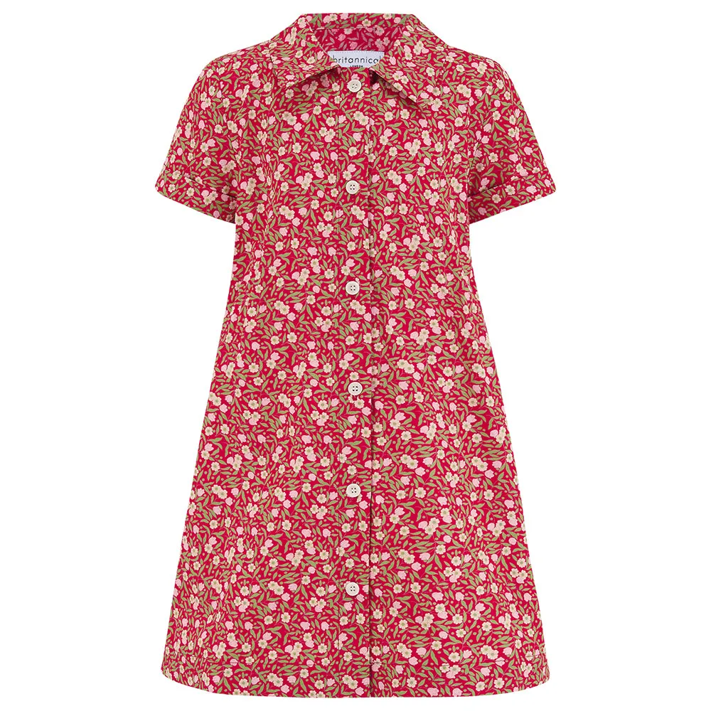 [Re:Coat] Eaton Girls Dress - Ruby Chintz