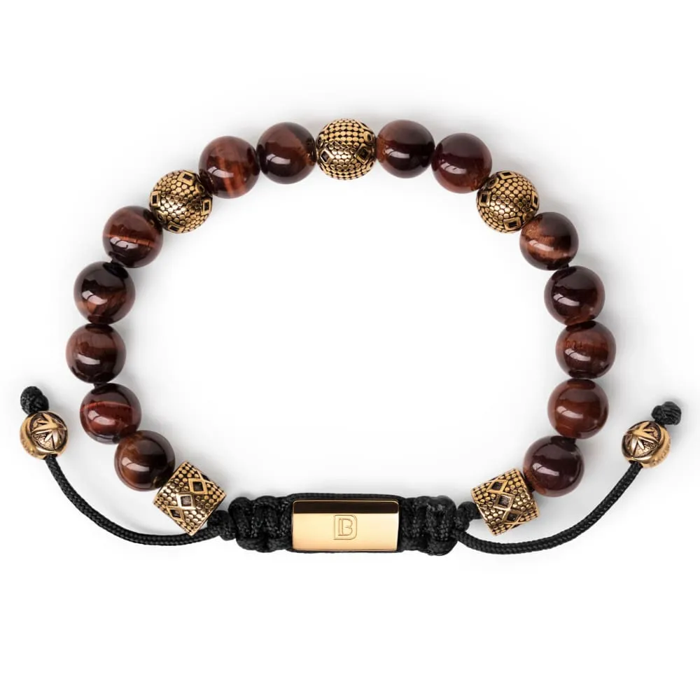 Red Tiger Eye and Gold Tropez