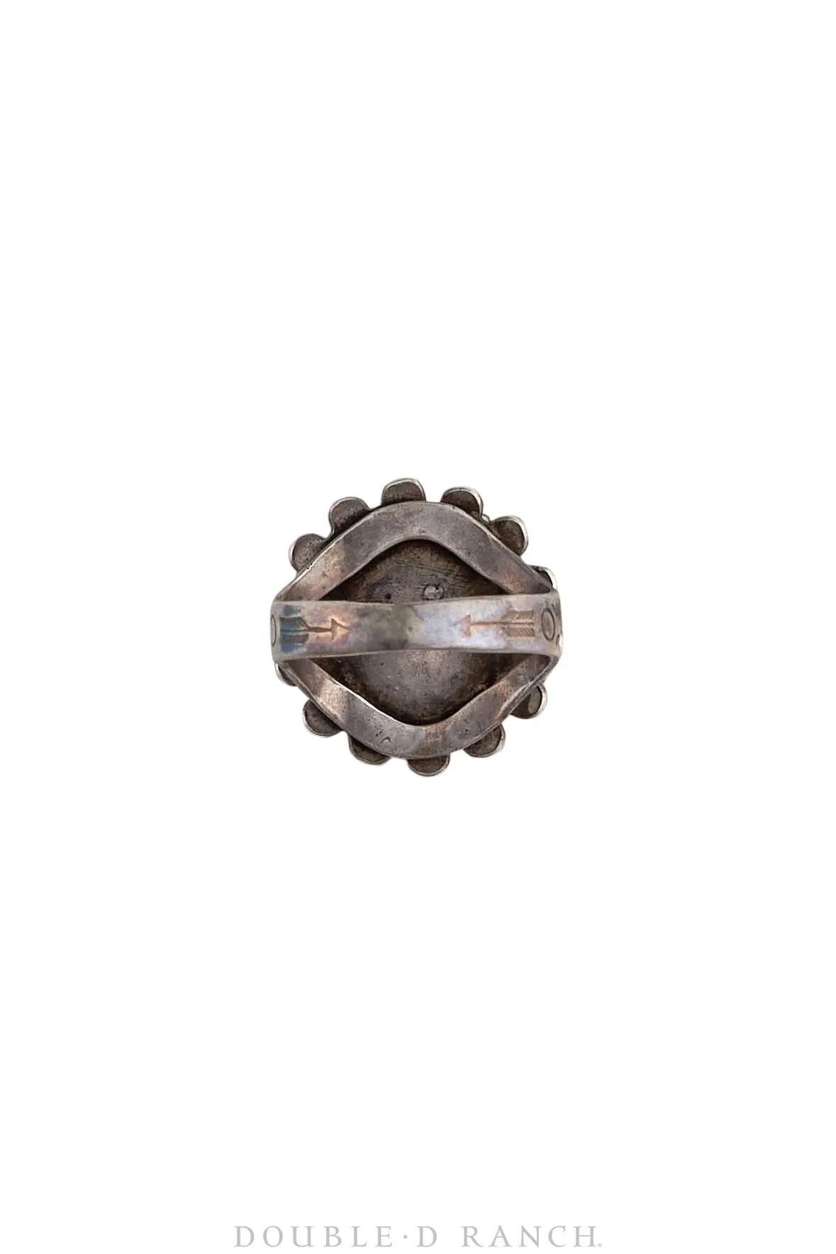 Ring, Fred Harvey Railroad Era, Sterling, Vintage, 1614