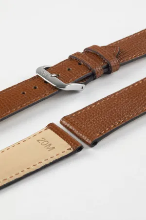 RIOS1931 FRENCH Leather Watch Strap in COGNAC