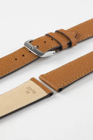 RIOS1931 FRENCH Leather Watch Strap in HONEY