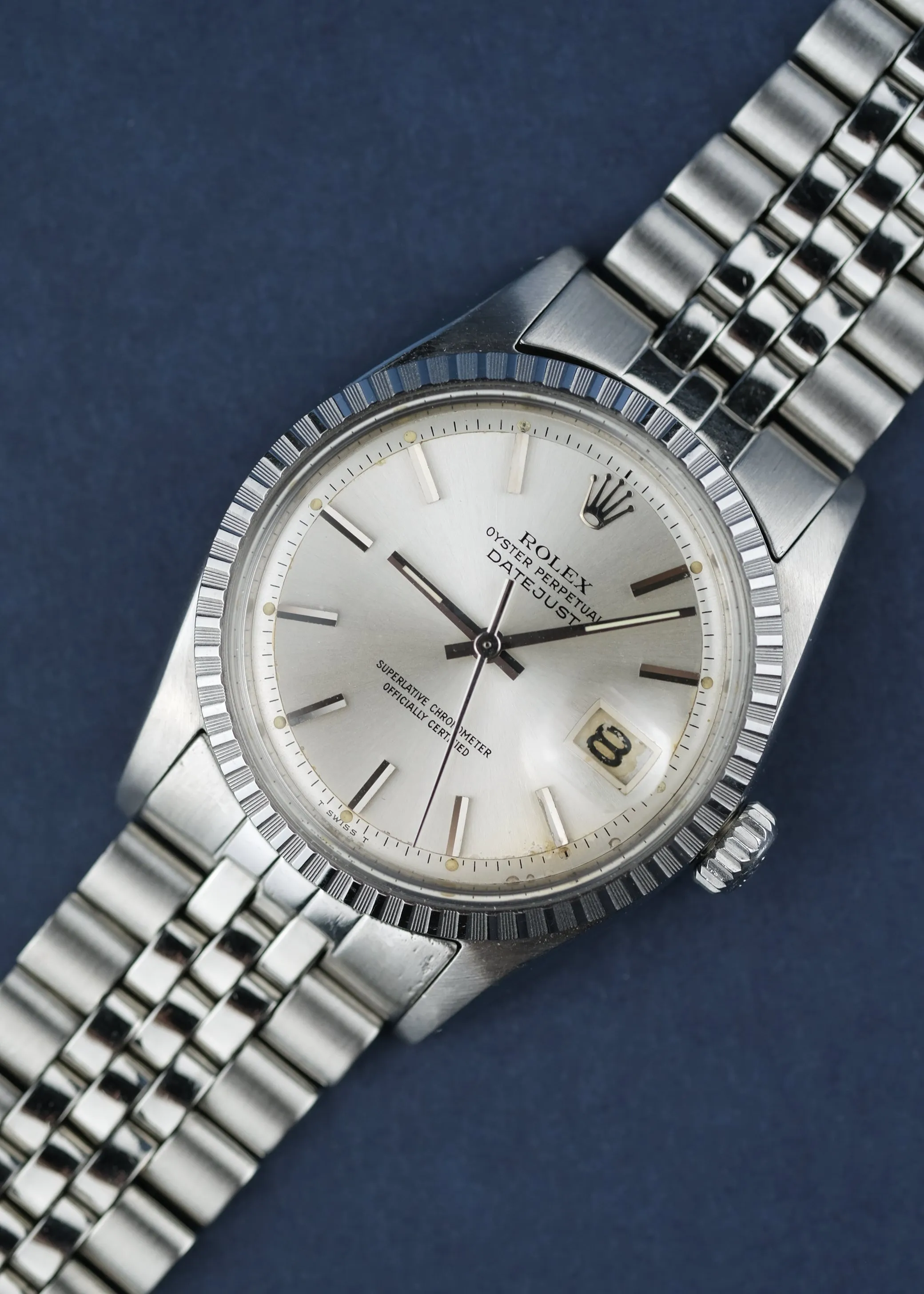 Rolex 1601 Engine Turned Bezel 1966