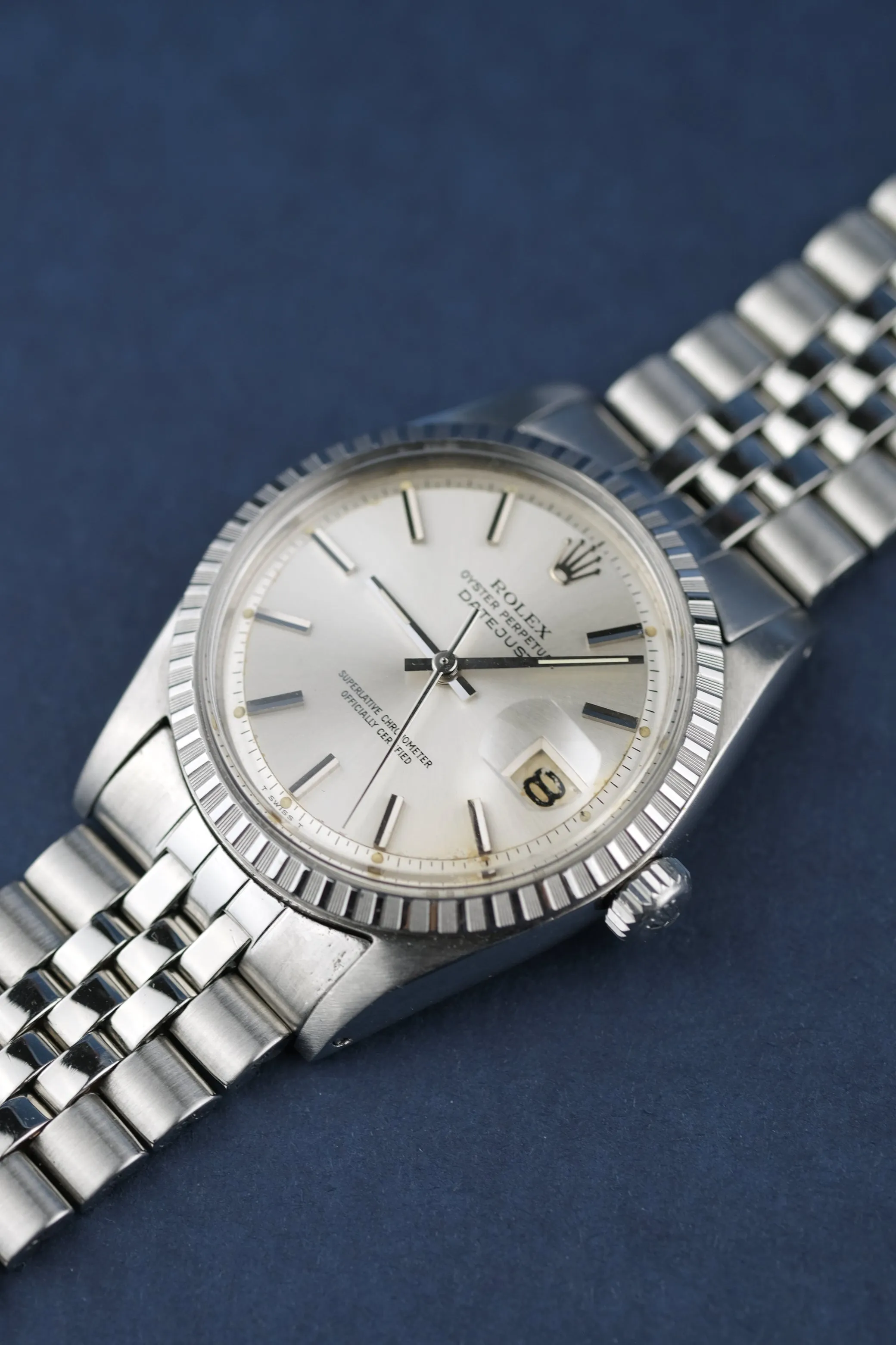 Rolex 1601 Engine Turned Bezel 1966