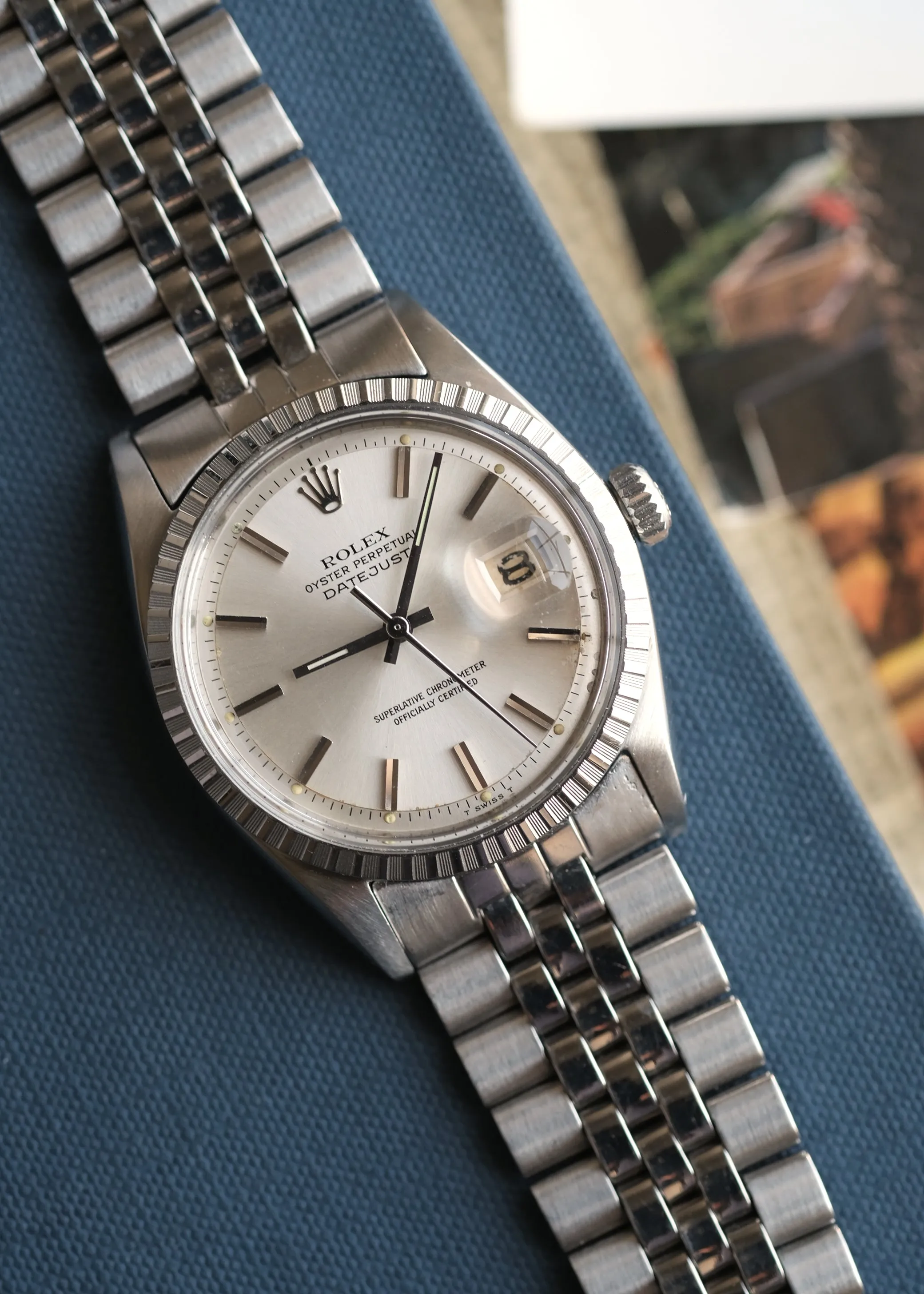 Rolex 1601 Engine Turned Bezel 1966