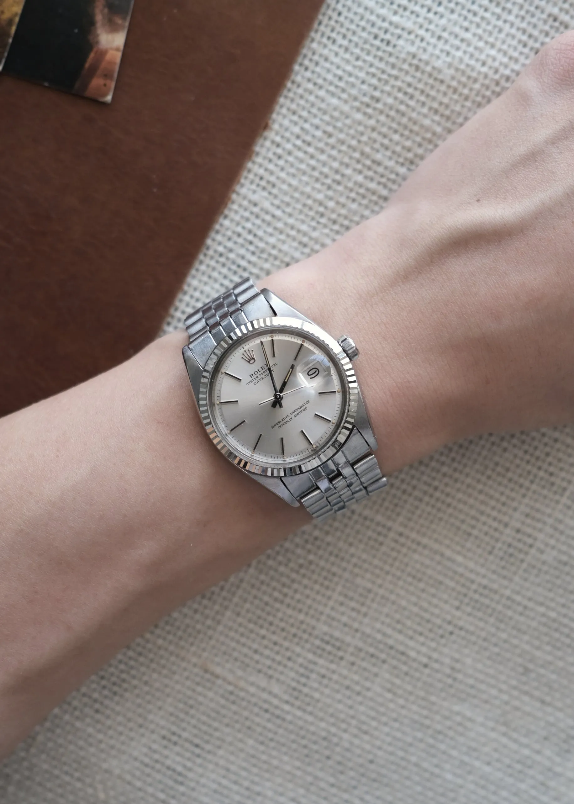 Rolex 1601 White Gold Fluted Bezel - 1966