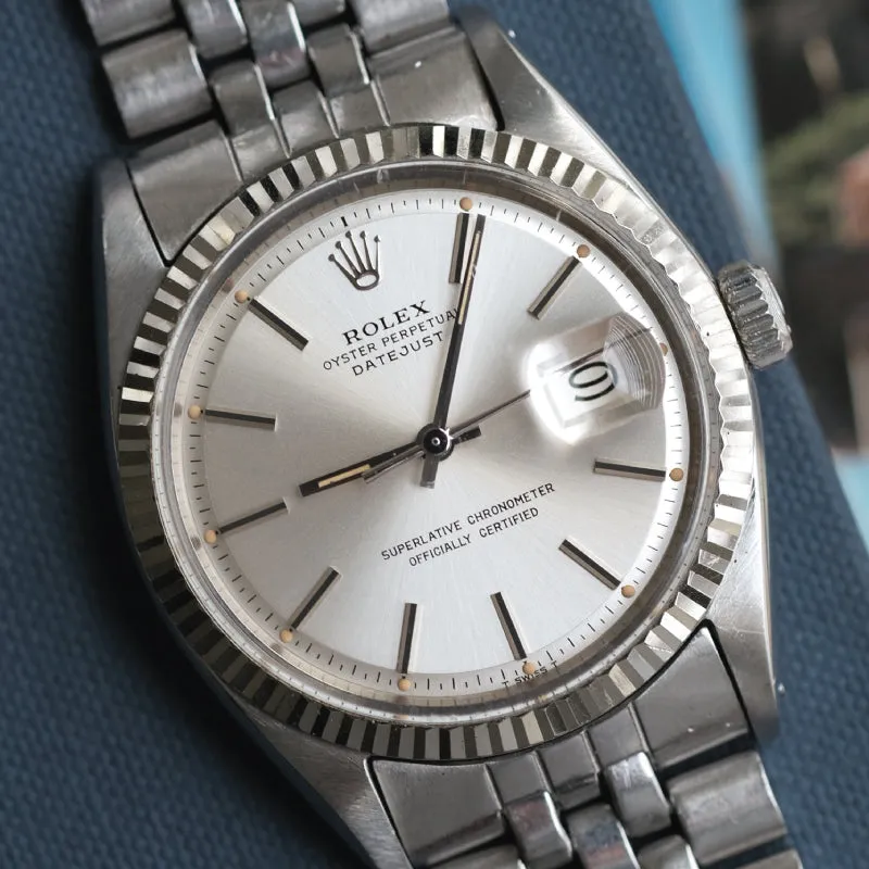 Rolex 1601 White Gold Fluted Bezel - 1966