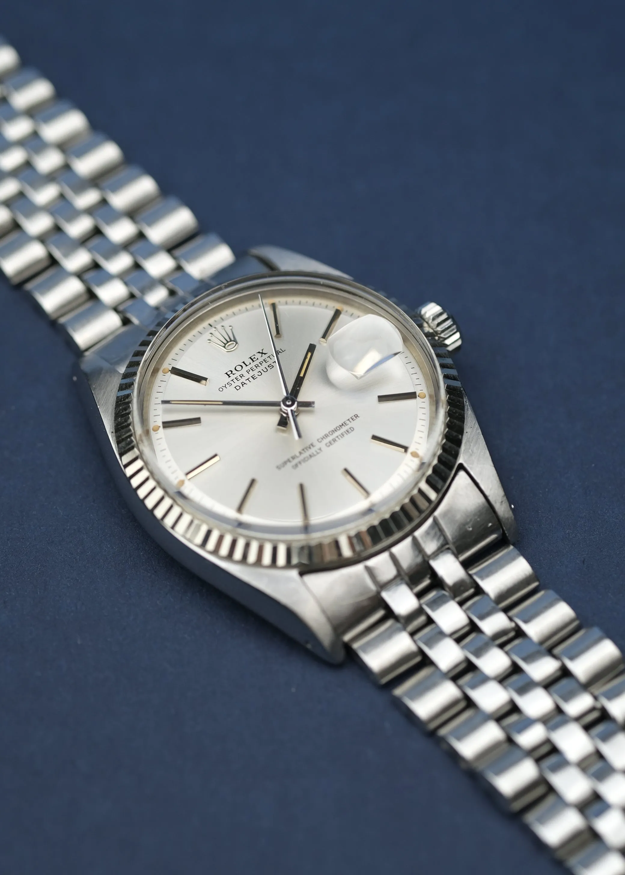 Rolex 1601 White Gold Fluted Bezel - 1966