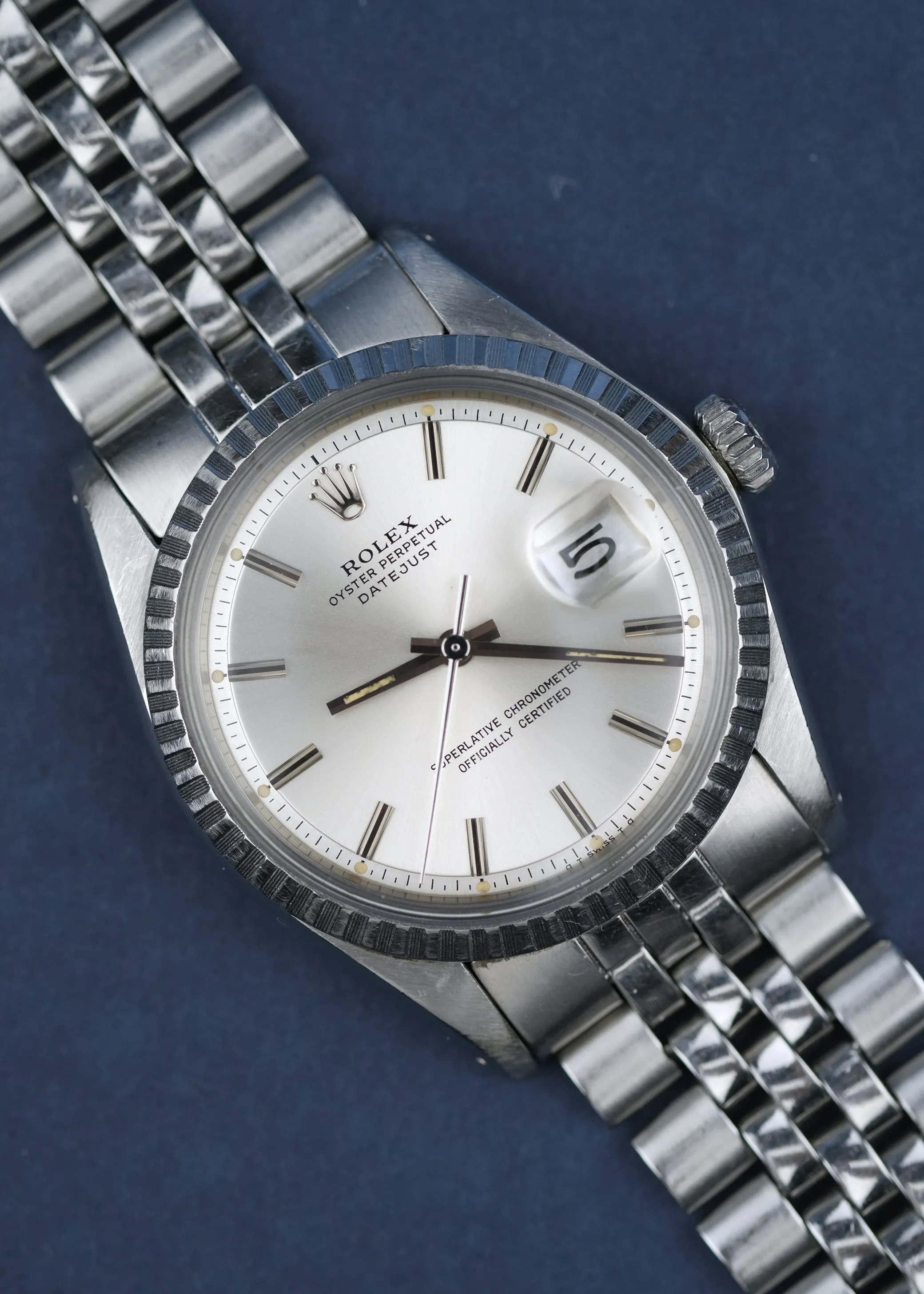 Rolex 1603 Engine Turned Bezel - 1974