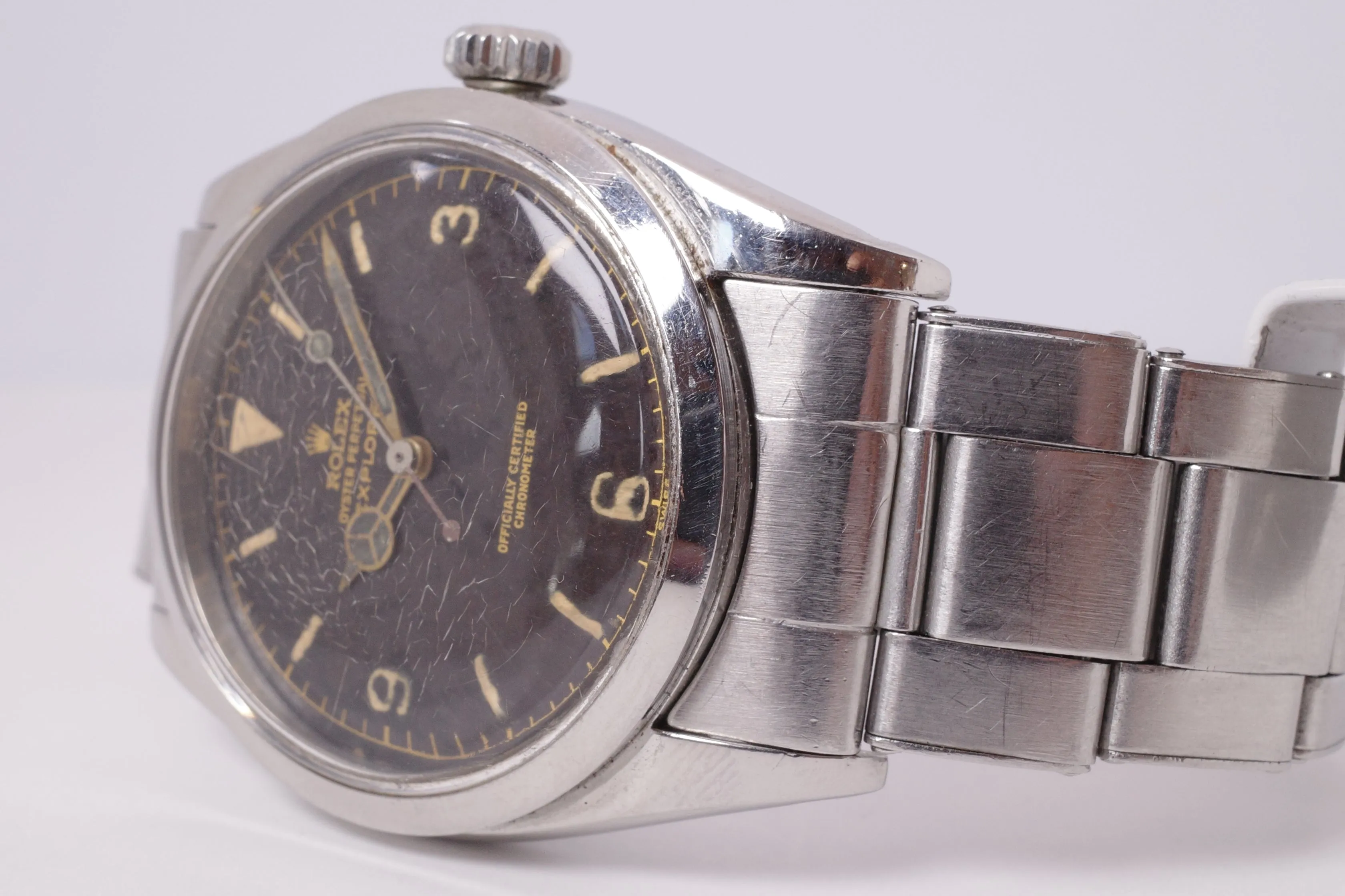 ROLEX 1953 VINTAGE EXPLORER GILT DIAL TWINS / SIBLINGS / COUPLES WATCH 6350 ONLY SOLD AS A PAIR $22,500