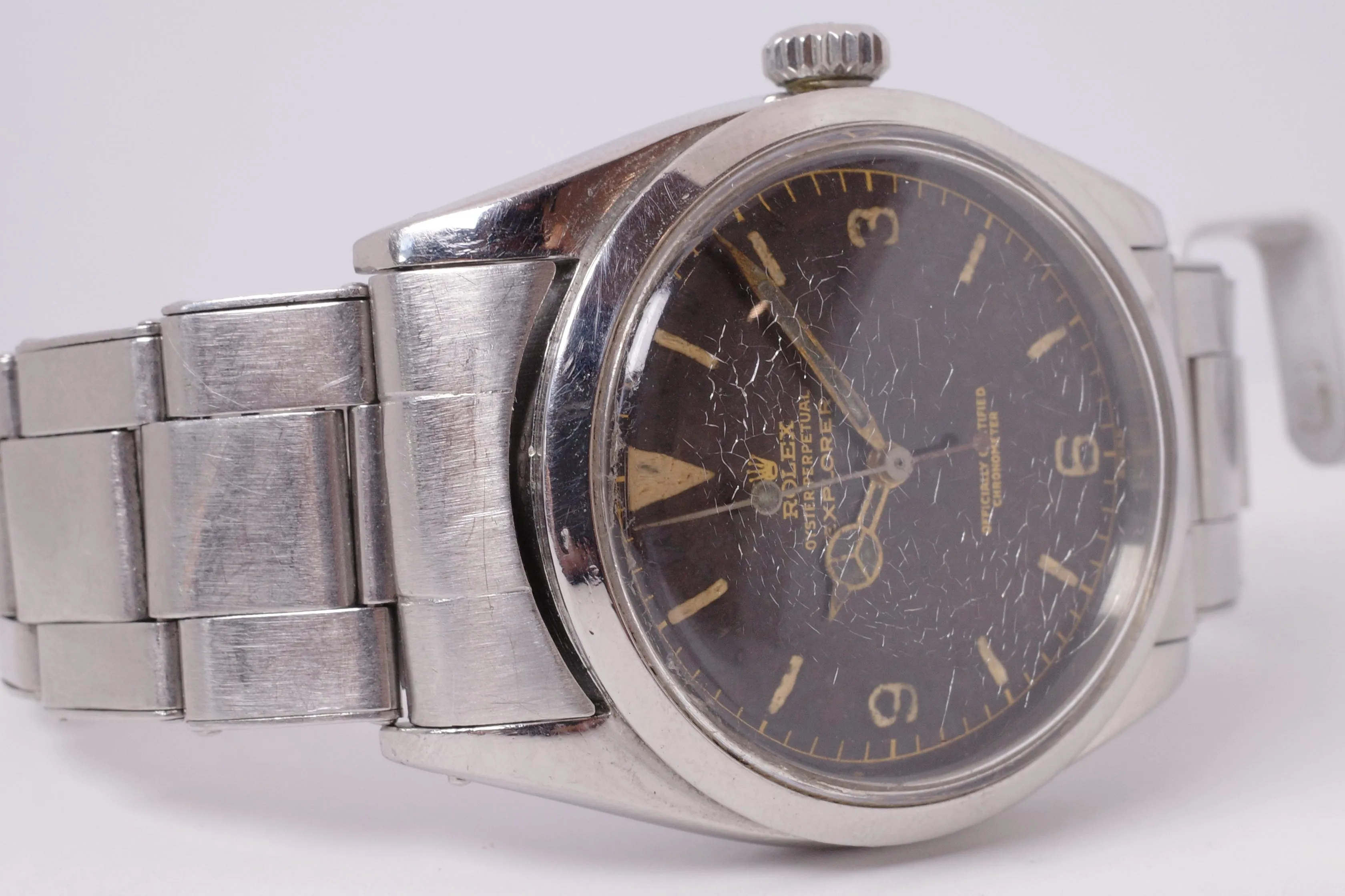 ROLEX 1953 VINTAGE EXPLORER GILT DIAL TWINS / SIBLINGS / COUPLES WATCH 6350 ONLY SOLD AS A PAIR $22,500