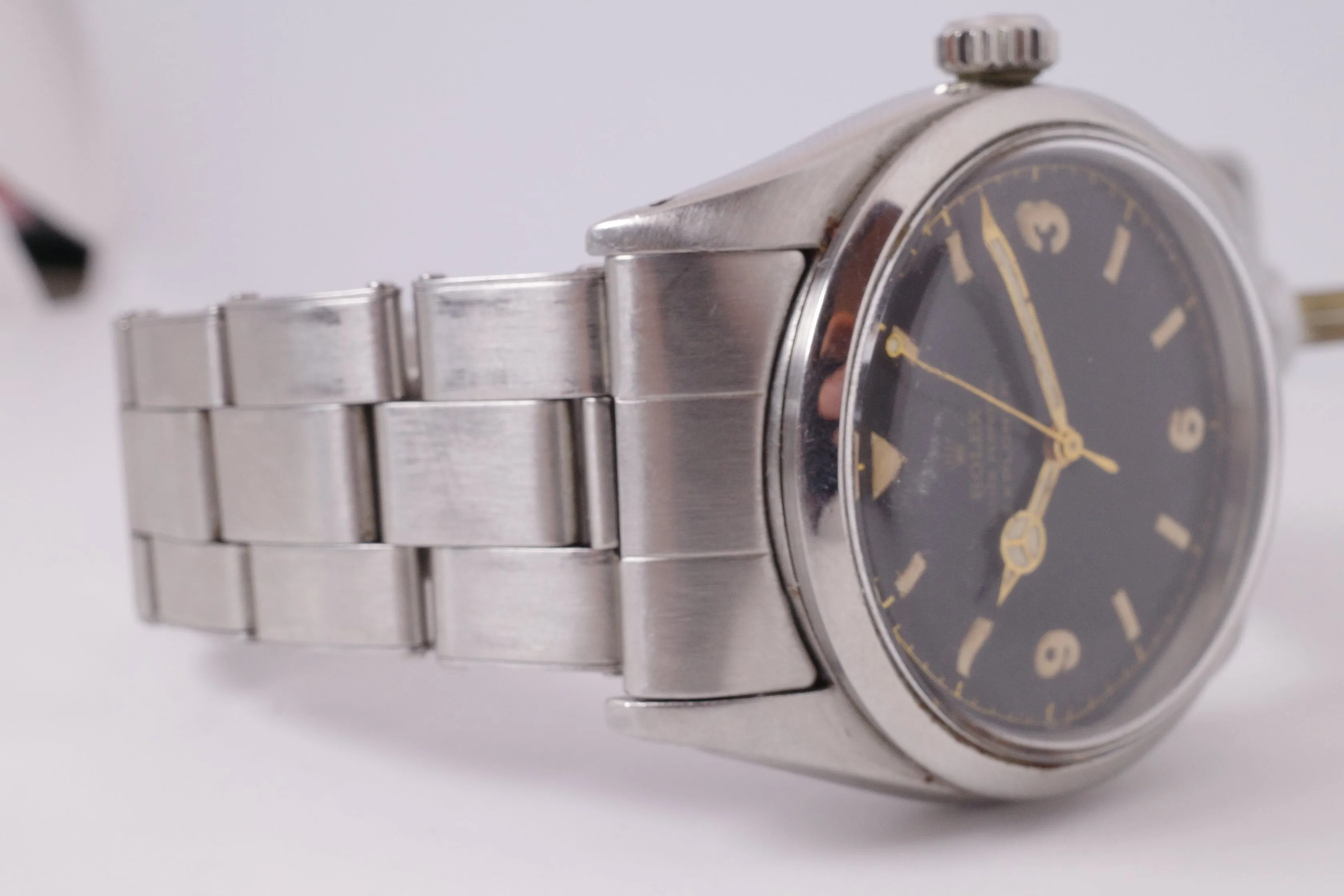 ROLEX 1953 VINTAGE EXPLORER GILT DIAL TWINS / SIBLINGS / COUPLES WATCH 6350 ONLY SOLD AS A PAIR $22,500