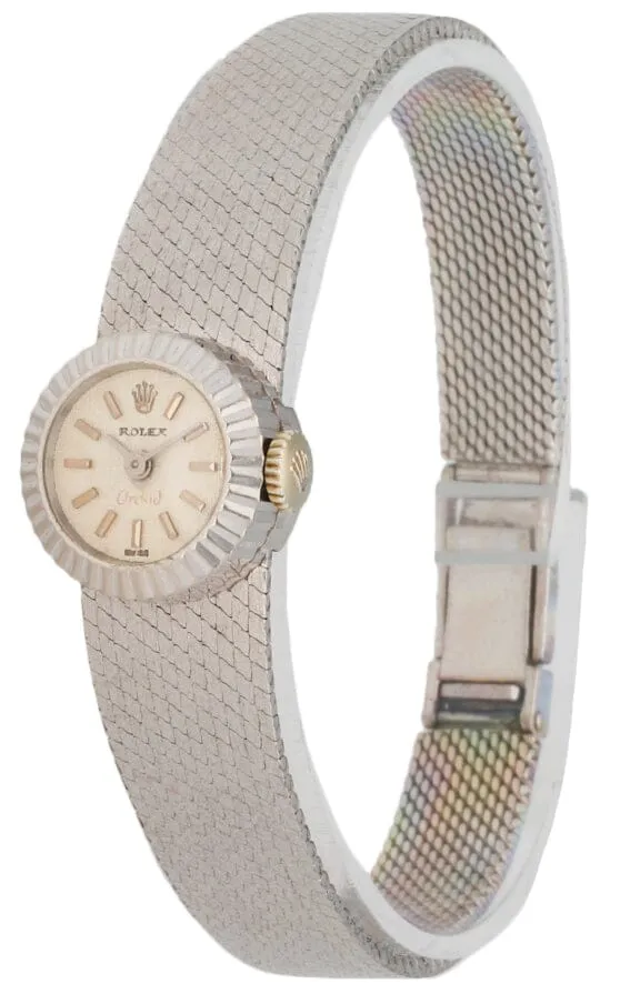 Rolex Chameleon Orchid 18k White Gold Ladies Watch